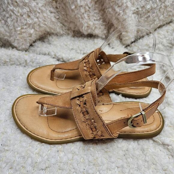Born Tilde Cognac Leather‎ Leather Sandals size 8 - Picture 3 of 5